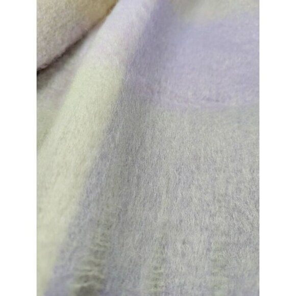 Marcus Adler Women's Cozy Plaid Scarf with Fringe-Trim Lilac O/S (MSRP $55) - Picture 3 of 6